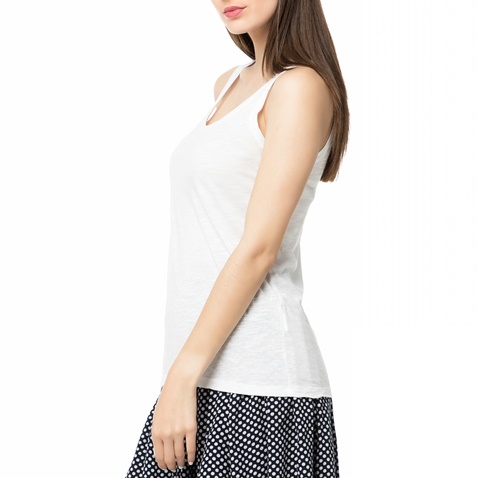 AMERICAN VINTAGE-Γυναικεία αμάνικη μπλούζα JAC50E17 AMERICAN VINTAGE λευκή