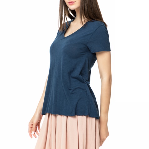 AMERICAN VINTAGE-Γυναικείο t-shirt JAC51E17 AMERICAN VINTAGE μπλε