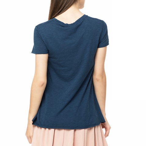 AMERICAN VINTAGE-Γυναικείο t-shirt JAC51E17 AMERICAN VINTAGE μπλε