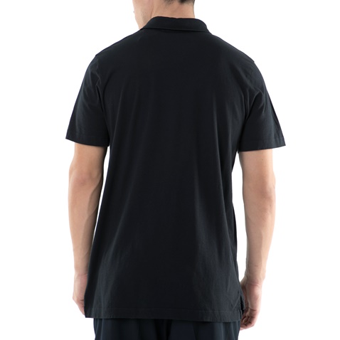 AMERICAN VINTAGE-Ανδρική πόλο μπλούζα AMERICAN VINTAGE μαύρη 