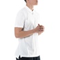 AMERICAN VINTAGE-Ανδρική πόλο μπλούζα AMERICAN VINTAGE λευκή 