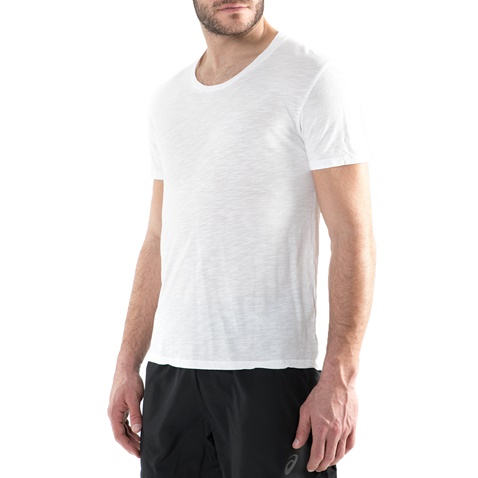 AMERICAN VINTAGE-Ανδρική κοντομάνικη μπλούζα AMERICAN VINTAGE λευκή 