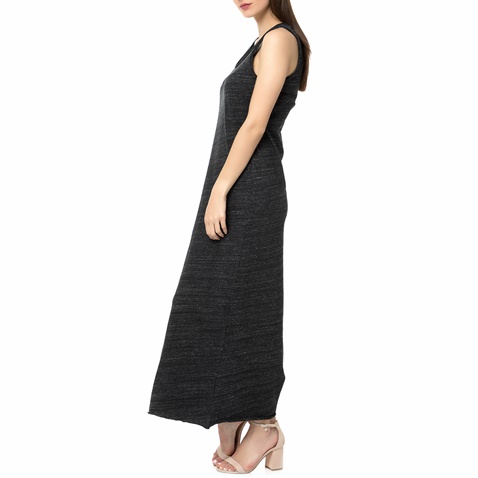 AMERICAN VINTAGE-Γυναικείο μάξι φόρεμα OTO34E17 AMERICAN VINTAGE ανθρακί 