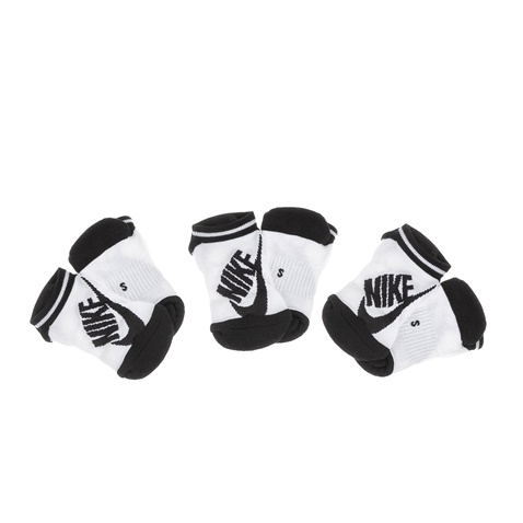 NIKE-Σετ από 3 ζευγάρια γυναικείες κάλτσες Nike Sportswear Striped No-Show ασπρόμαυρες