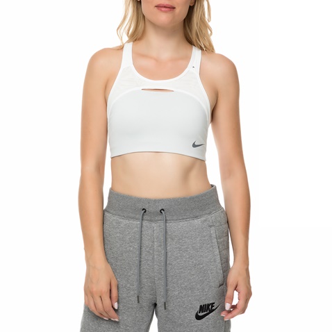 NIKE-Γυναικείο αθλητικό μπουστάκι NIKE PRO CLSSC SWSH MODERN λευκό