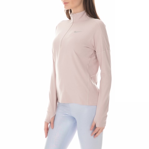 NIKE-Γυναικεία μακρυμάνικη μπλούζα NIKE DRY ELMNT TOP HZ ροζ