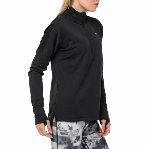 NIKE-Γυναικεία μακρυμάνικη μπλούζα NIKE THRMA SPHR ELMNT TOP μαύρη
