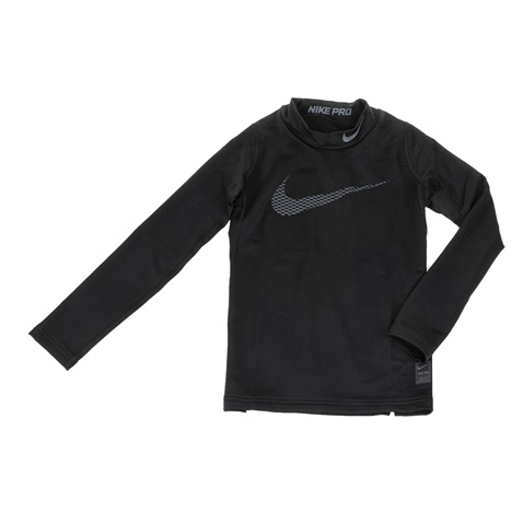 NIKE-Αγορίστικη αθλητική μακρυμάνικη μπλούζα NIKE TOP LS MOCK μαύρη