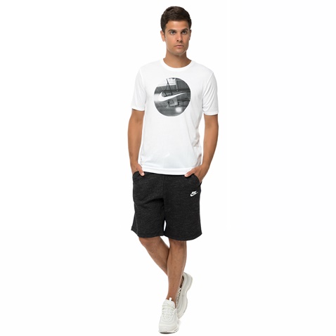 NIKE-Ανδρική κοντομάνικη μπλούζα μπάσκετ NIKE DRY λευκή