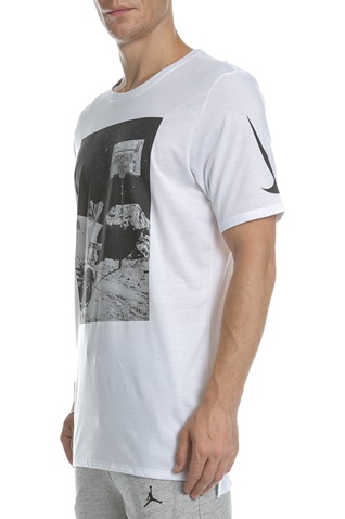 NIKE-Κοντομάνικη μπλούζα NIKE DRY MOONSHOT λευκή 