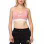 NIKE-Γυναικείο αθλητικό μπουστάκι NIKE PRO INDY COOLNG ροζ 