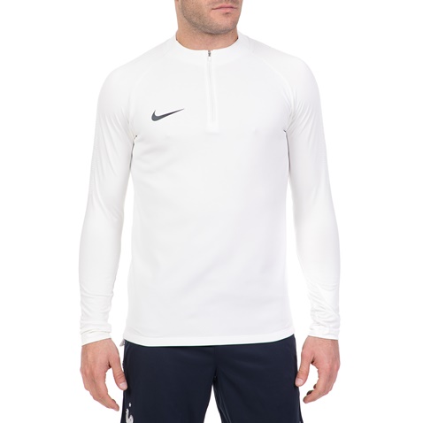 NIKE-Ανδρική μακρυμάνικη μπλούζα για τρέξιμο NIKE DRY SQD DRIL λευκή