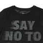 NIKE-Παιδικό κοριτσίστικο t-shirt NIKE DRY  NO TO SLOW μαύρο