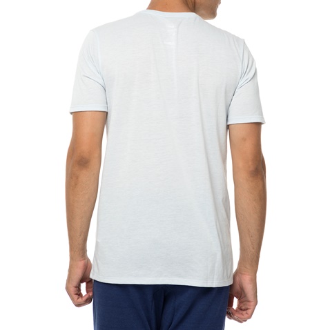 NIKE-Ανδρικό αθλητικό t-shirt Nike DRY TEE DBL SWOOSH λευκό