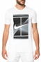 NIKE-Ανδρική κοντομάνικη μπλούζα τένις DRY TEE DBL λευκή 