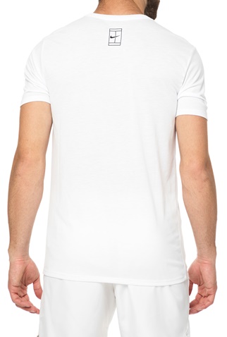 NIKE-Ανδρική κοντομάνικη μπλούζα τένις DRY TEE DBL λευκή 