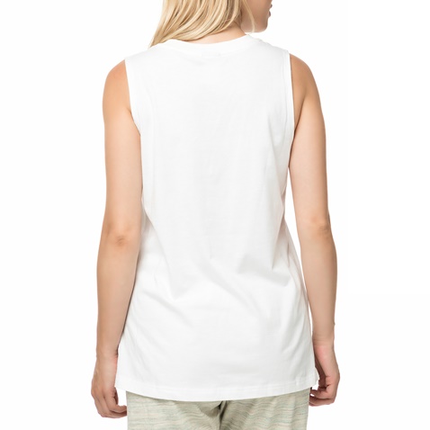 NIKE-Γυναικεία αμάνικη μπλούζα NIKE λευκή με στάμπα