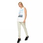 NIKE-Γυναικεία αμάνικη μπλούζα NIKE λευκή με στάμπα