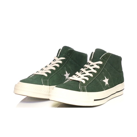 CONVERSE-Ανδρικά μποτάκια Converse One Star ’74 Mid Vintage Suede πράσινα