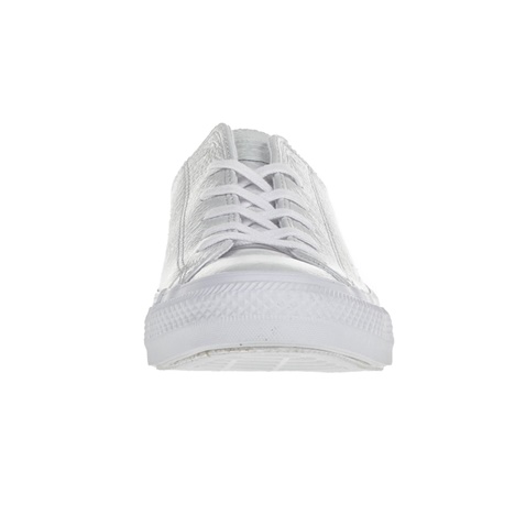 CONVERSE-Γυναικεία δερμάινα sneakers Chuck Taylor All Star Ox λευκά