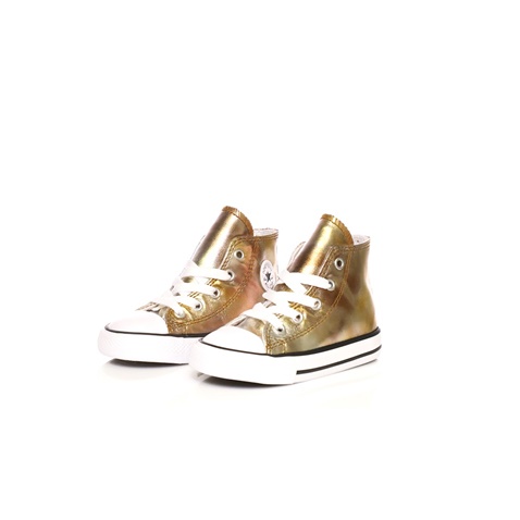 CONVERSE-Βρεφικά sneakers CONVERSE Chuck Taylor All Star Hi χρυσά 