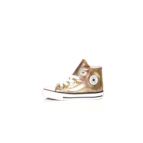 CONVERSE-Βρεφικά sneakers CONVERSE Chuck Taylor All Star Hi χρυσά 