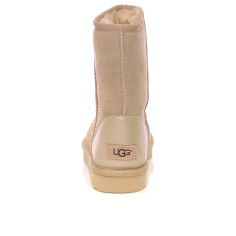 UGG-Γυναικεία μποτάκια CLASSIC SHORT II METALLIC UGG μπεζ 