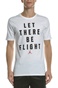 NIKE-Aνδρικό t-shirt Nike FLIGHT TEE άσπρη με στάμπα
