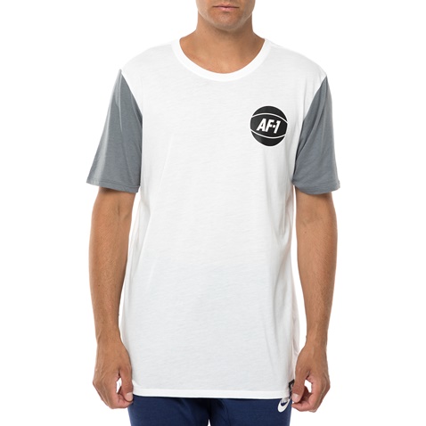 NIKE-Ανδρική κοντομάνικη μπλούζα NIKE ASYM NBA 2 λευκή-γκρι