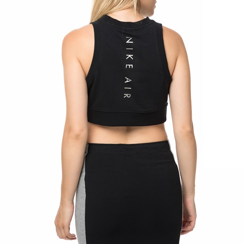 NIKE-Γυναικεία κοντομάνικη cropped μπλούζα CROP AIR μαύρη 