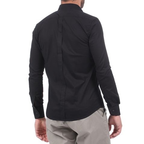 MARTIN & CO-Ανδρικό πουκάμισο MARTIN & CO SLIM FIT μαύρο
