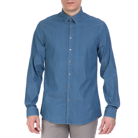 CK-Ανδρικό πουκάμισο CK MARSEILLE ντένιμ μπλε 