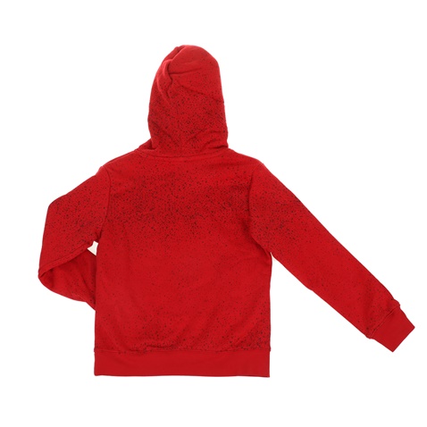 NIKE -Παιδική φούτερ μπλούζα με κουκούλα NIKE KIDS JDB FLIGHT FLEECE κόκκινη