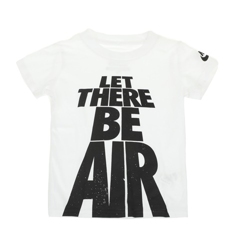 NIKE -Αγορίστικη κοντομάνικη μπλούζα NIKE KIDS AIR TEE λευκή-μαύρη