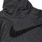 NIKE -Αγορίστικη μακρυμάνικη μπλούζα με κουκούλα NIKE KIDS  DRI-FIT μαύρη