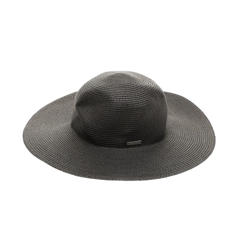 SEEBERGER-Γυναικείο ψάθινο καπέλο SEEBERGER FLOPPY UV-protection μαύρο