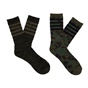 CONVERSE-Σετ από 2 ζευγάρια ψηλές ανδρικές κάλτσες CONVERSE λαδί & παραλλαγή