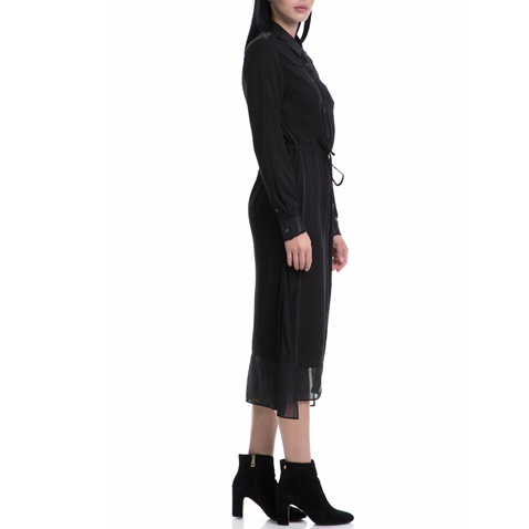 CALVIN KLEIN JEANS-Γυναικείο φόρεμα DULCIE SILK μαύρο 