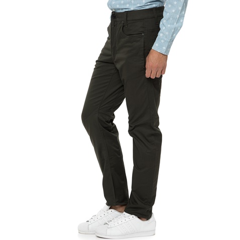 G-STAR RAW-Ανδρικό chino παντελόνι D-Staq 3D Tapered ανθρακί