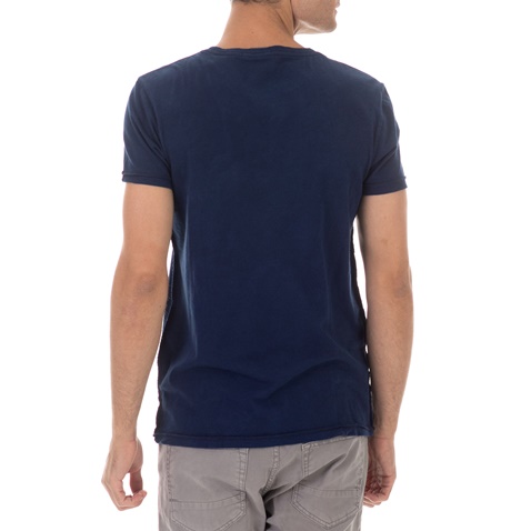 SCOTCH & SODA-Ανδρικό t-shirt SCOTCH & SODA Garment dyed tee μπλε