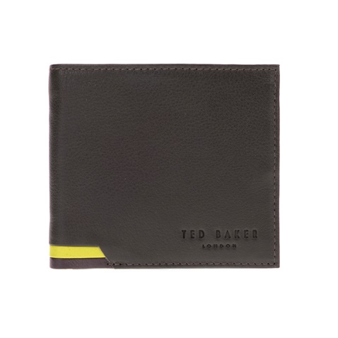 TED BAKER-Ανδρικό πορτοφόλι CORCOIN TED BAKER λαδί