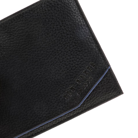 TED BAKER-Ανδρικό πορτοφόλι RAJAH TED BAKER μαύρο-μπλε 