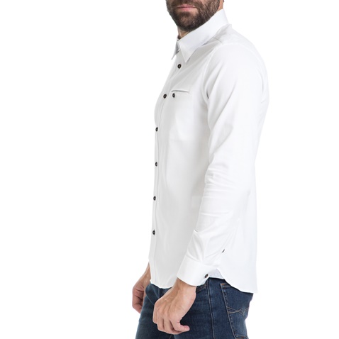 TED BAKER-Ανδρικό πουκάμισο OBIDOS TED BAKER λευκό