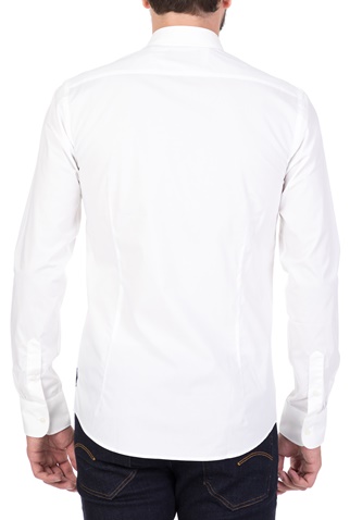 SCOTCH & SODA-Ανδρικό μακρυμάνικο πουκάμισο SCOTCH & SODA λευκό