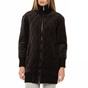 JUICY COUTURE-Γυναικείο μπουφάν JUICY COUTURE HW VELOUR QUILTED PUFFER μαύρο