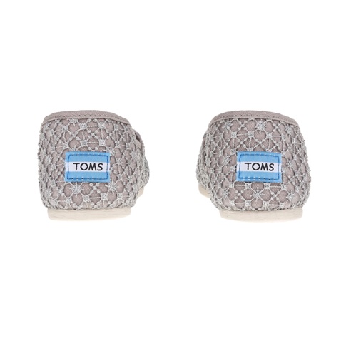TOMS-Γυναικεία slip-on Toms Classic Silver Crochet Lace ασημί