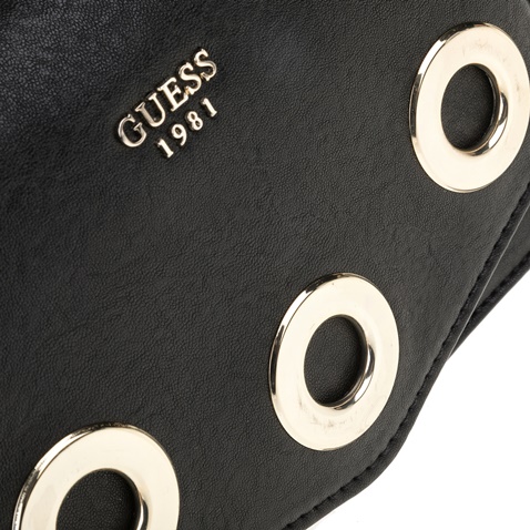 GUESS-Γυναικεία τσάντα ώμου Guess DINAH CROSSBODY MESSENGER μαύρη