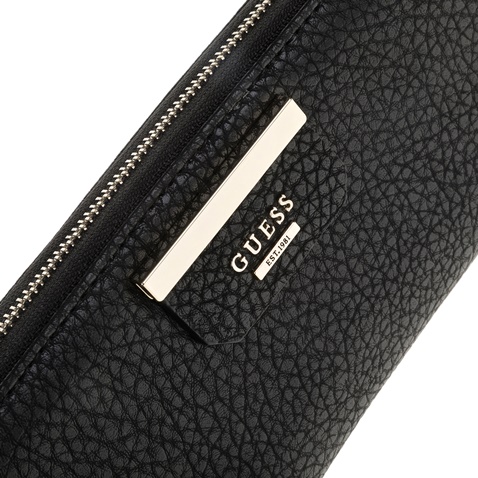GUESS-Γυναικείο πορτοφόλι Guess  RYANN LARGE ZIP AROUND μαύρο