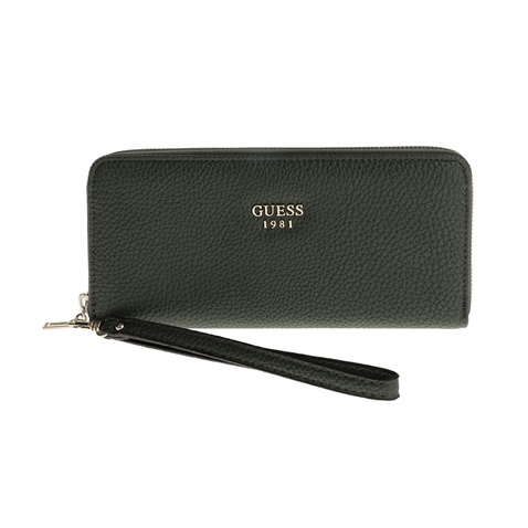 GUESS-Γυναικείο πορτοφόλι Guess SHAILENE LARGE ZIP AROUND πράσινο