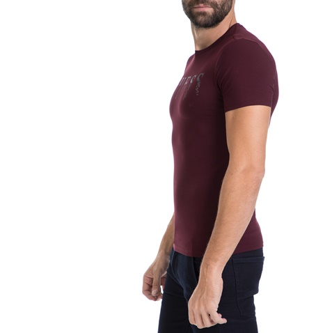GUESS-Ανδρικό T-shirt GUESS μπορντό 